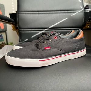 Men’s Size 12 Navy Blue Levi’s Deck Shoes, worn twice.